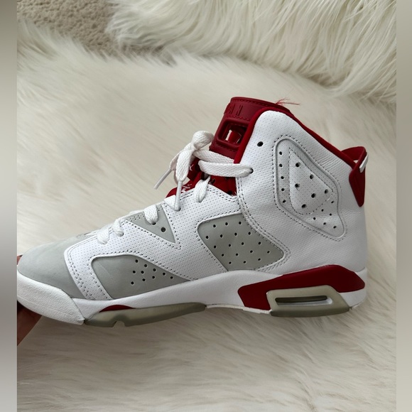 Nike Air Jordan 6 Retro Red White & Platinum - Picture 8 of 13